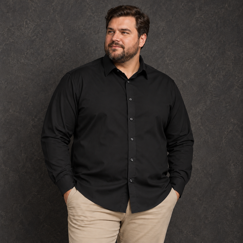 Camisa Manga Larga London Negra