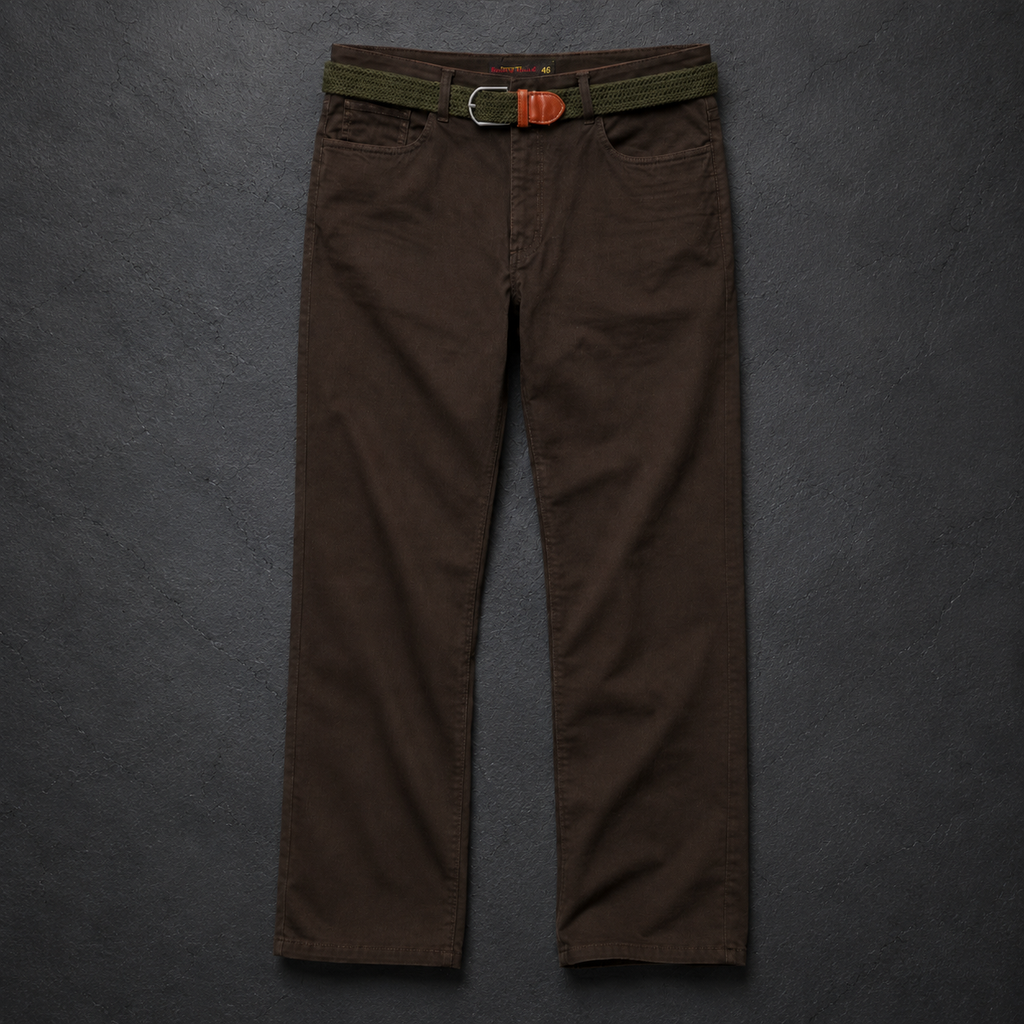 Pantalón con Cinturón Verde