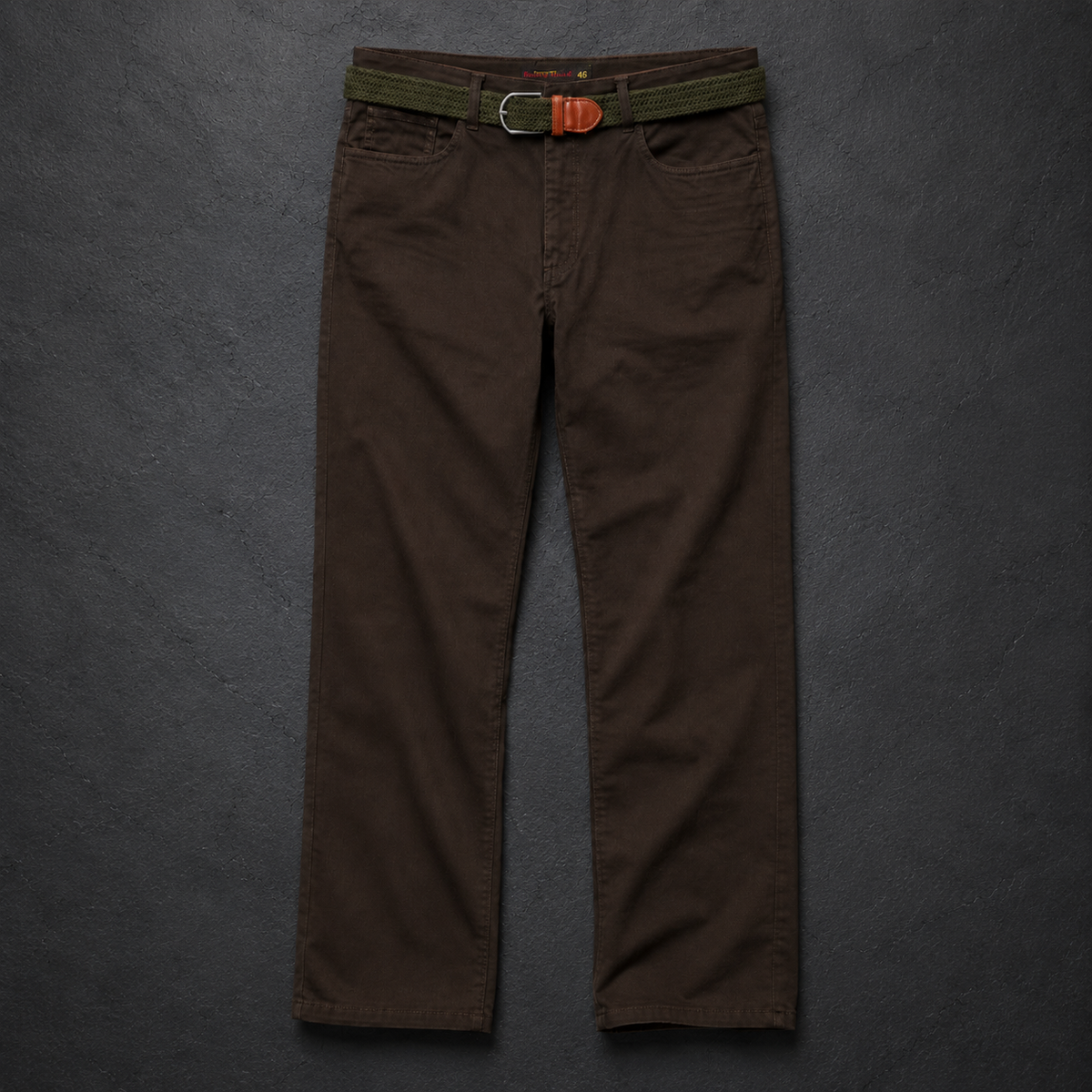 Pantalón con Cinturón Verde