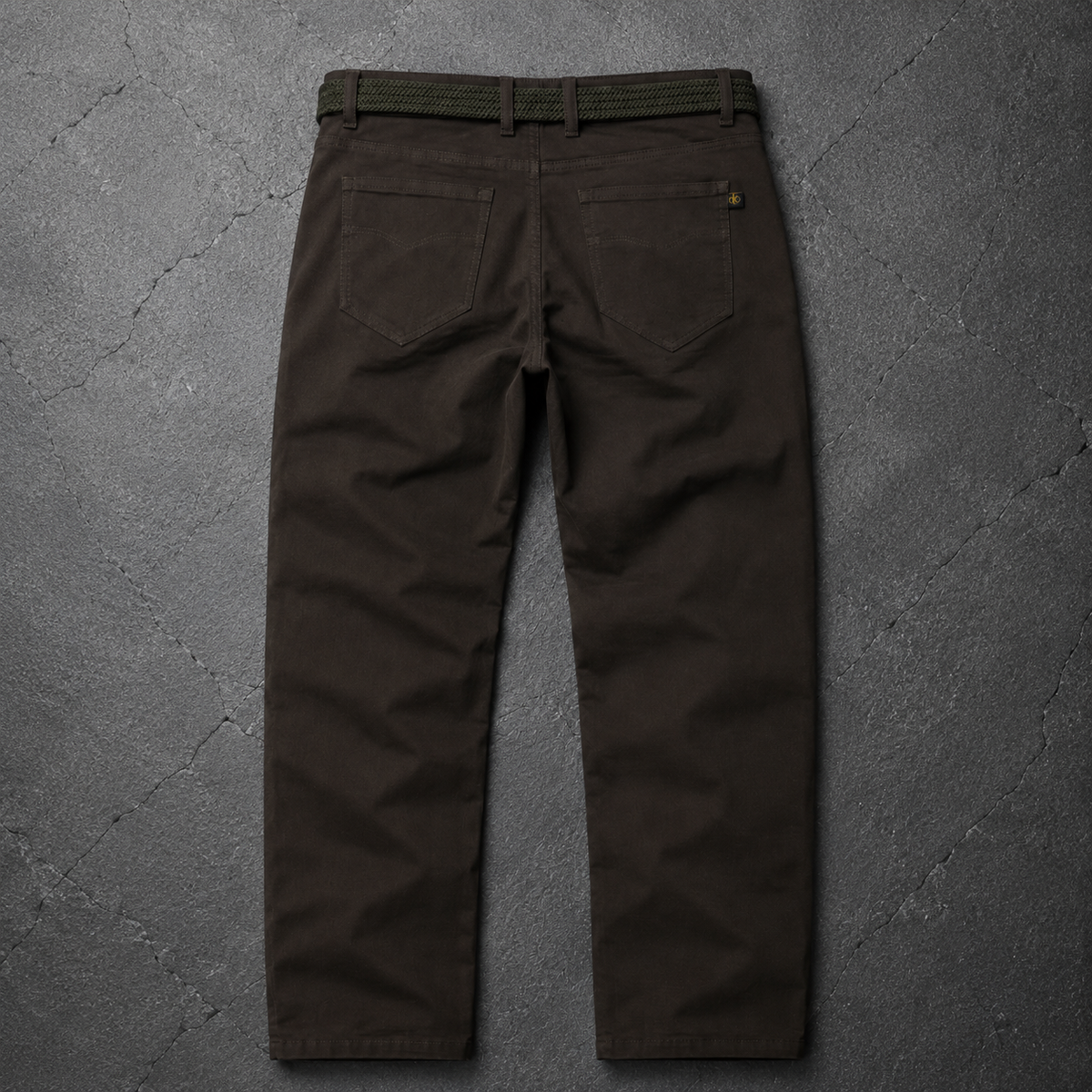 Pantalón con Cinturón Verde