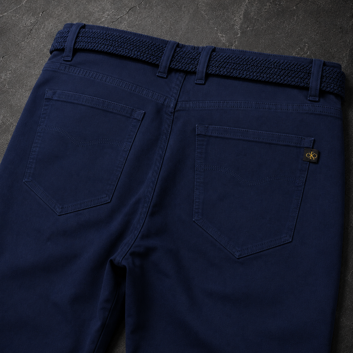 Pantalón Marino con Cinturón