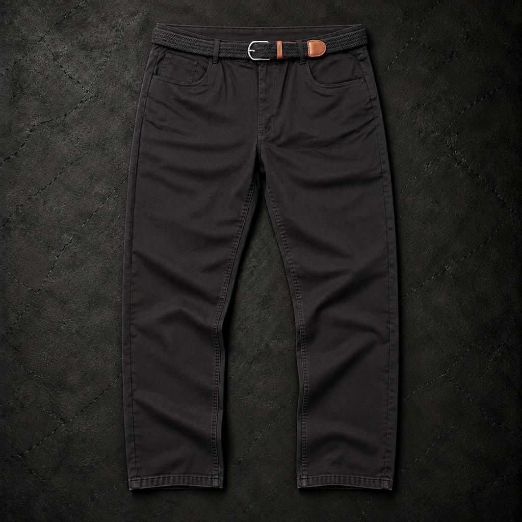 Pantalón Negro con Cinturón
