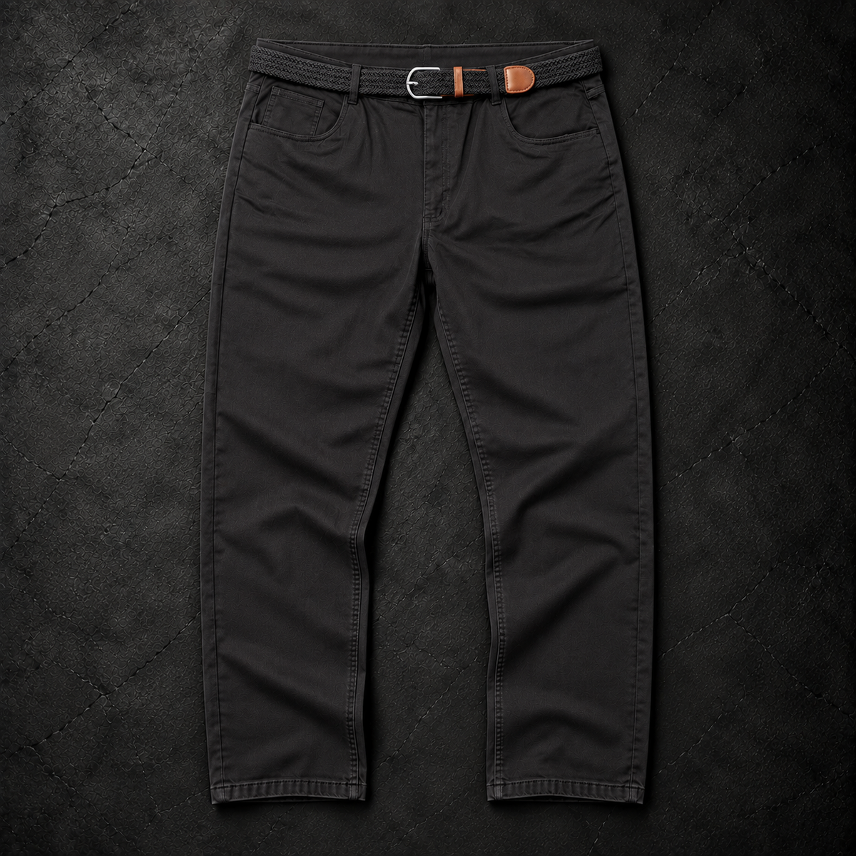 Pantalón Negro con Cinturón