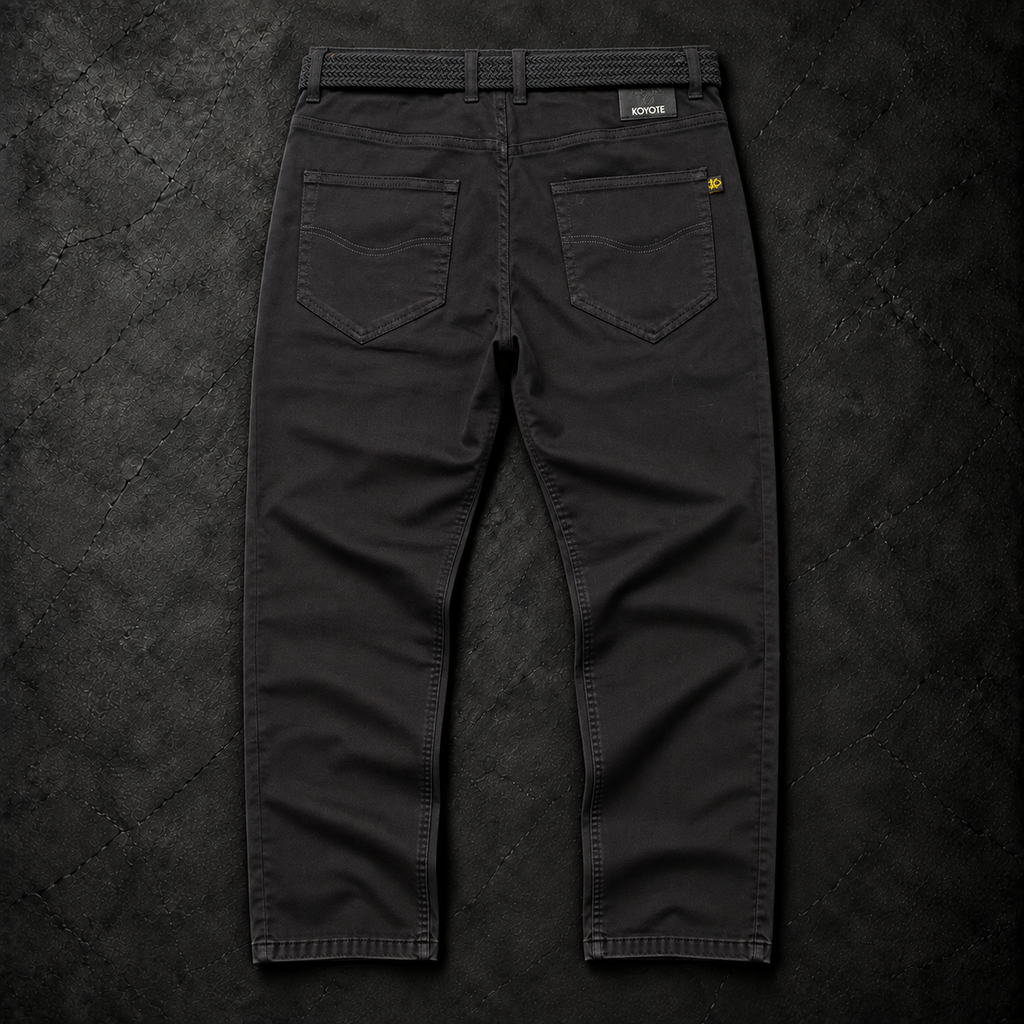 Pantalón Negro con Cinturón