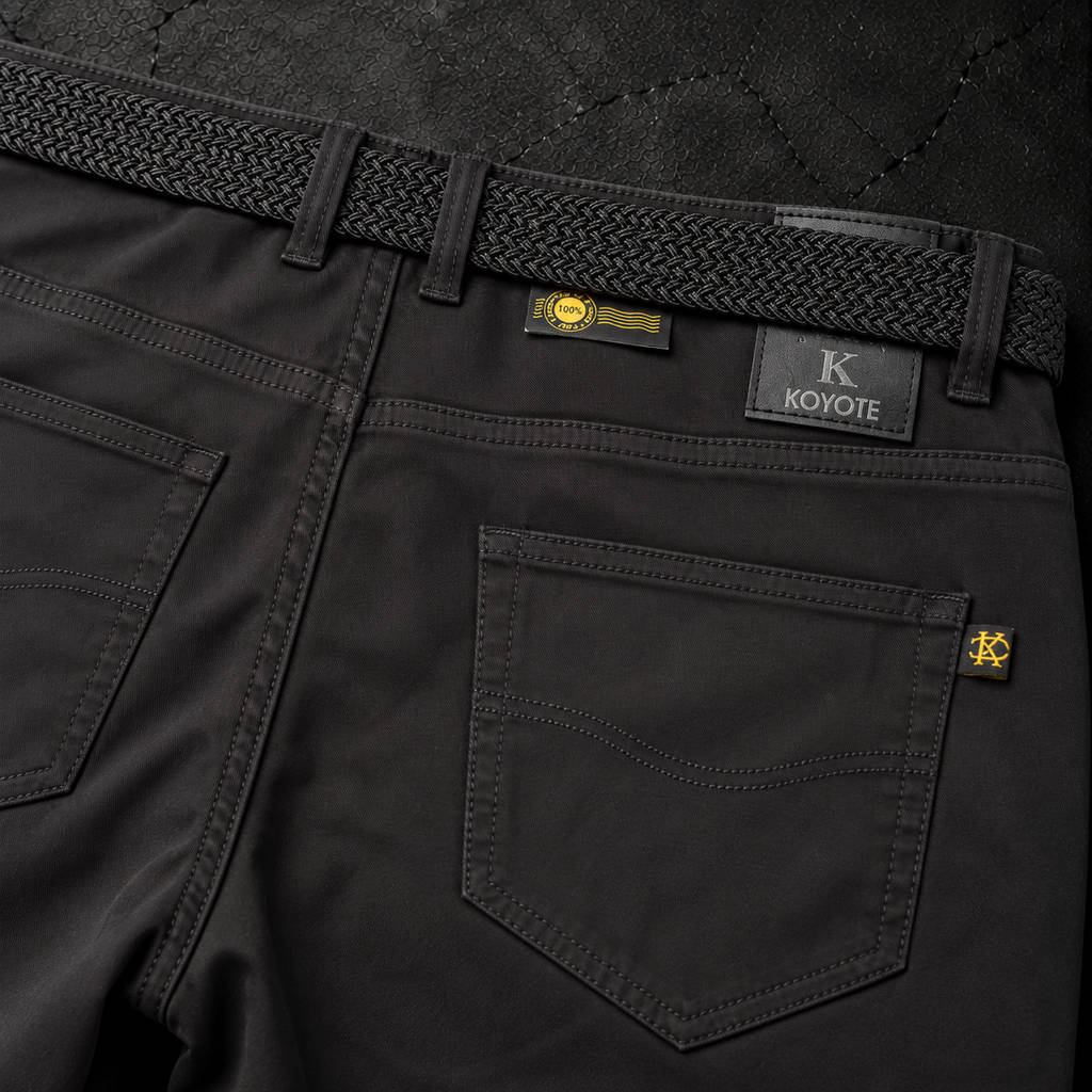Pantalón Negro con Cinturón