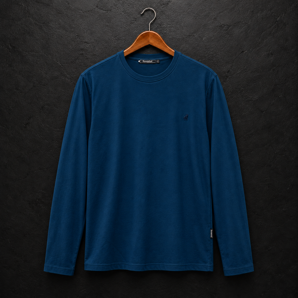 Camiseta Manga Larga Azul Marino