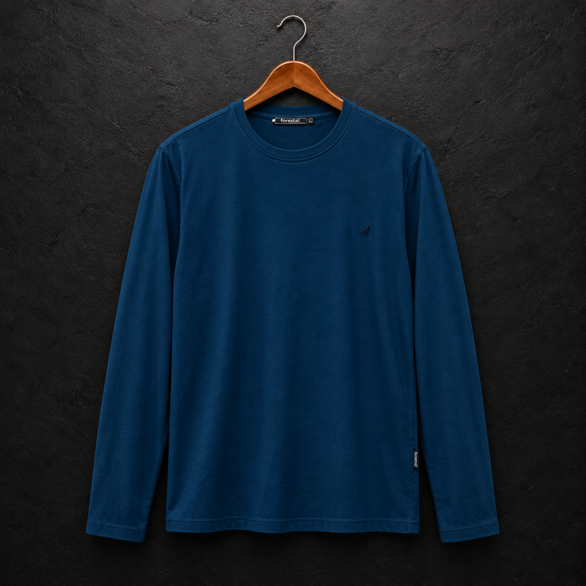 Camiseta Manga Larga Azul Marino