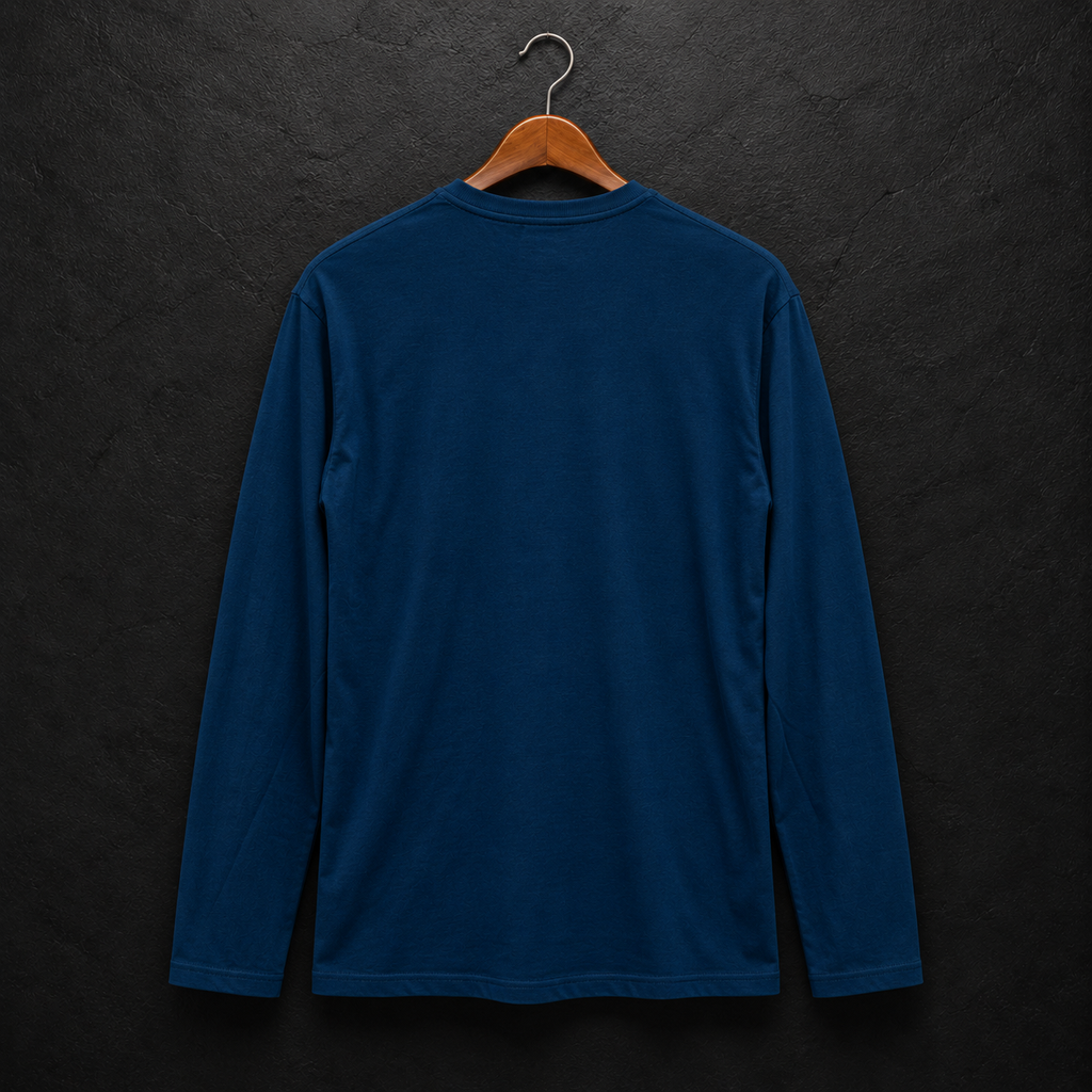 Camiseta Manga Larga Azul Marino