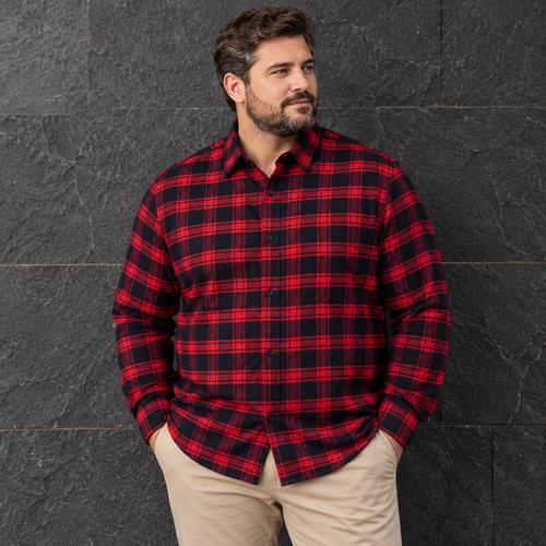 Camisa Manga Larga Canadience Roja