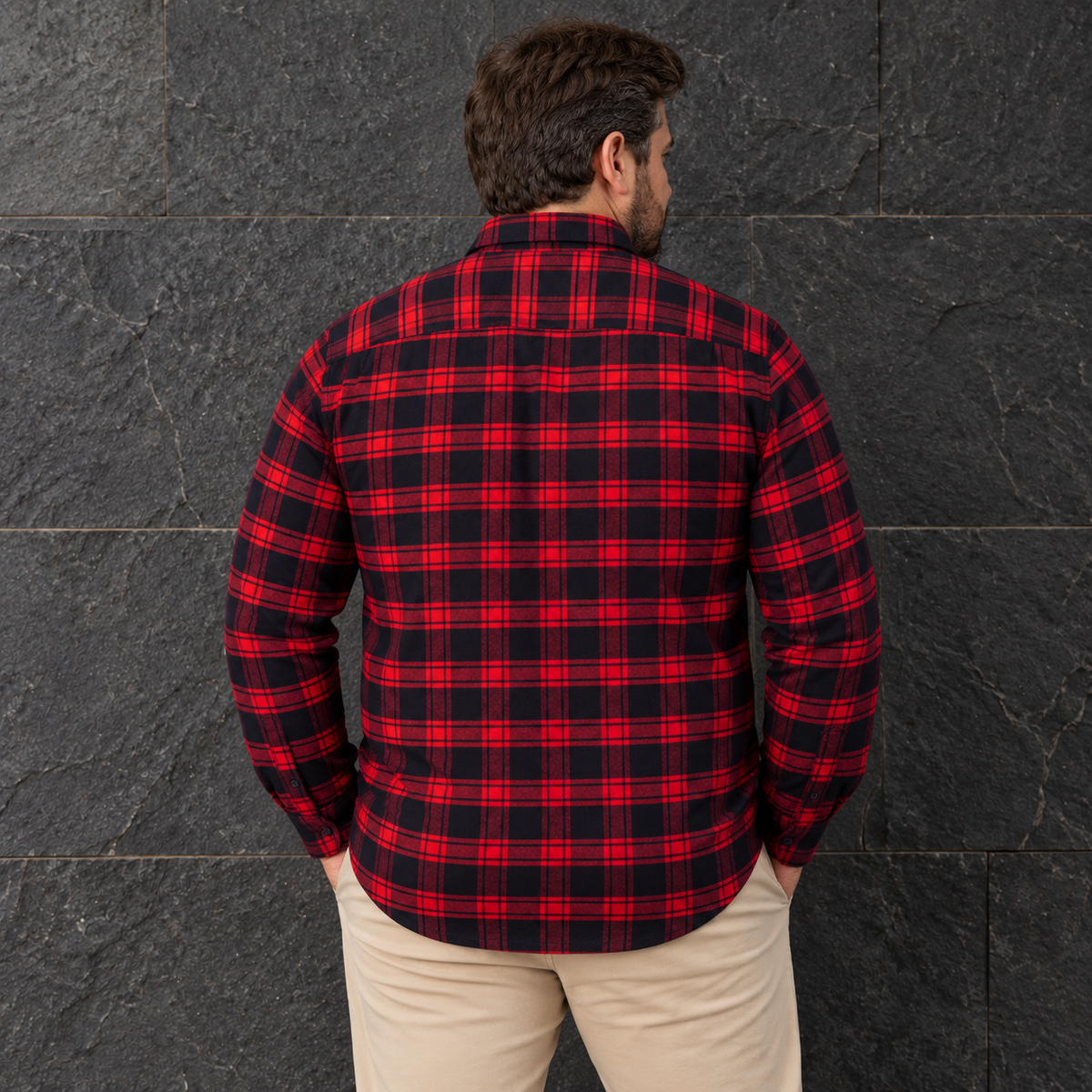 Camisa Manga Larga Canadience Roja