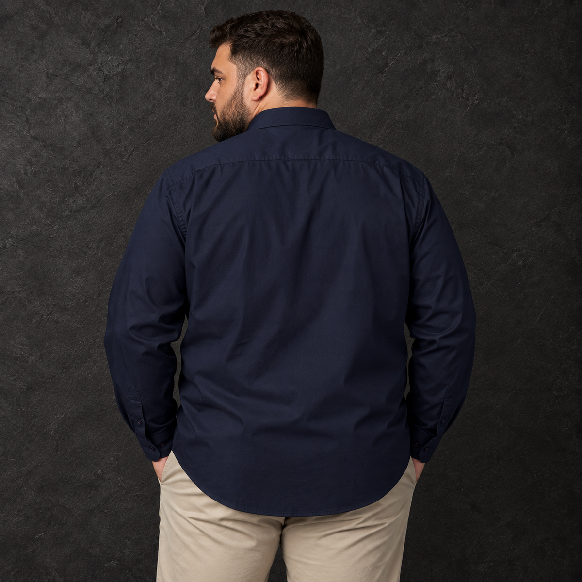 Camisa Manga Larga London Azul