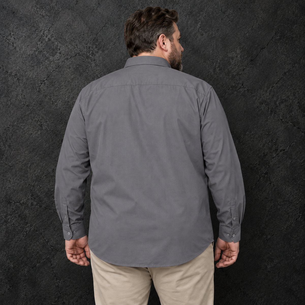 Camisa Manga Larga London Gris