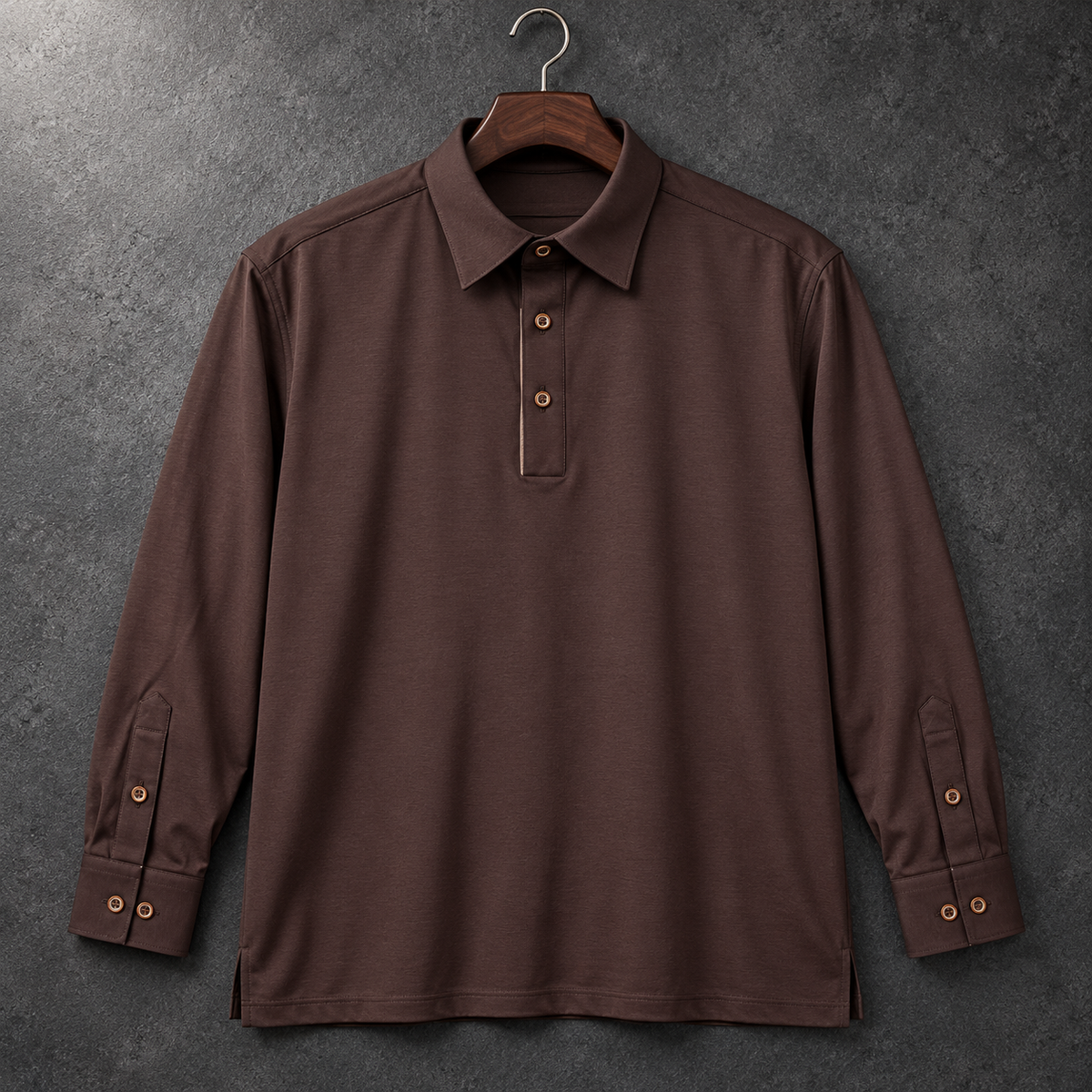 Polo Max Marrón con puños
