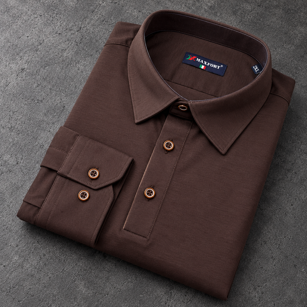 Polo Max Marrón con puños